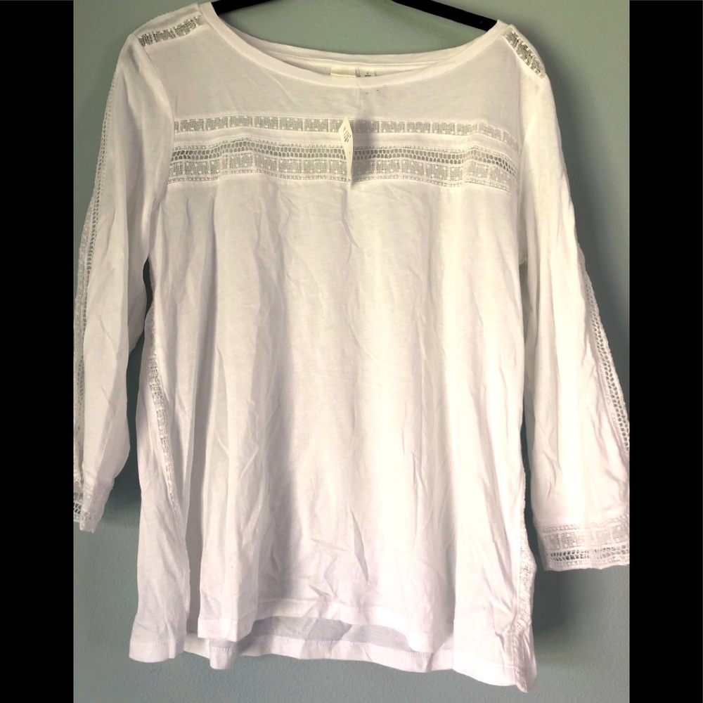 Gap crochet eyelet lightweight summer shirt